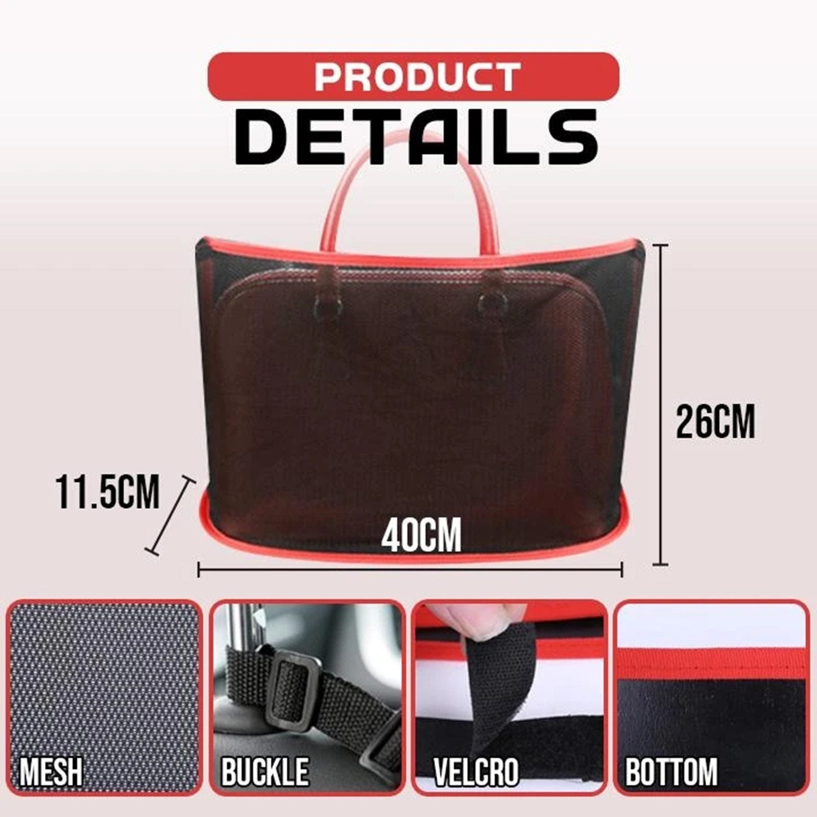 Auto Netztasche, Mittelkontroll-Armlehnenbox, Aufbewahrungsnetz