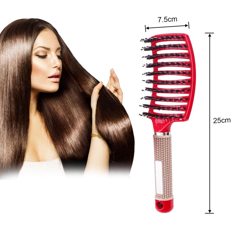 Curved Vented Styling Haarbürste mit Nylonstiften