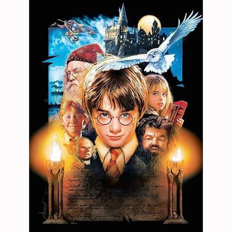 Diamanteffekt DIY 5D Painting/Stickerei Strass Glitzersteine Harry Potter Lord Voldemort