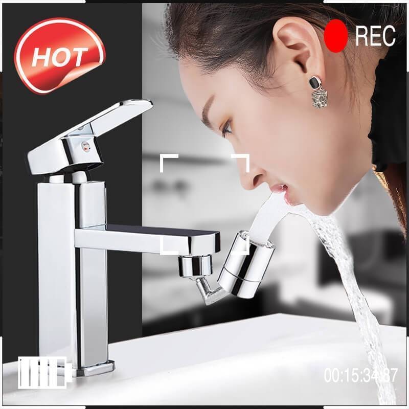 720° schwenkbarer Spritzfilter Wasserhahn, Waschen Bequemer
