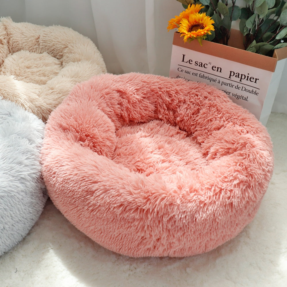 Donut Hundebett rund Hundekissen Hundesofa Katzenbett