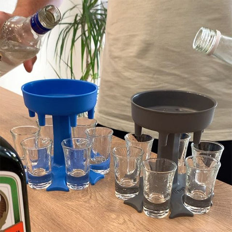 Weinspender Halter mit/ohne 6 Gläsern
