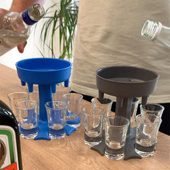 Weinspender Halter mit/ohne 6 Gläsern