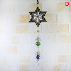 Zimmer/Garten-Deko-3D Metall hängende Spinner Windspiel mit Spiralschwanzball