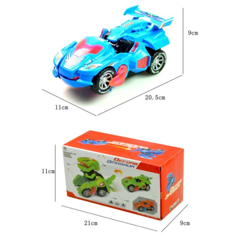 Transformierendes Dinosaurier-LED-Auto Spielzeug