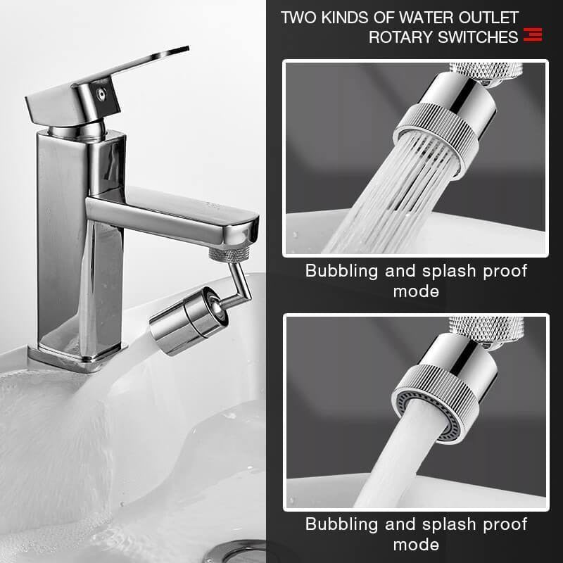 720° schwenkbarer Spritzfilter Wasserhahn, Waschen Bequemer