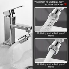 720° schwenkbarer Spritzfilter Wasserhahn, Waschen Bequemer