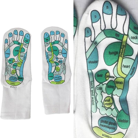 1 Paar Akupressursocken für Fußreflexzonenmassage
