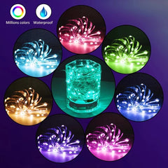 USB LED Bluetooth Lichterkette Weihnachtsbaumdekoration