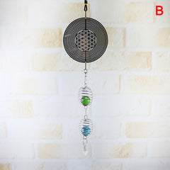 Zimmer/Garten-Deko-3D Metall hängende Spinner Windspiel mit Spiralschwanzball