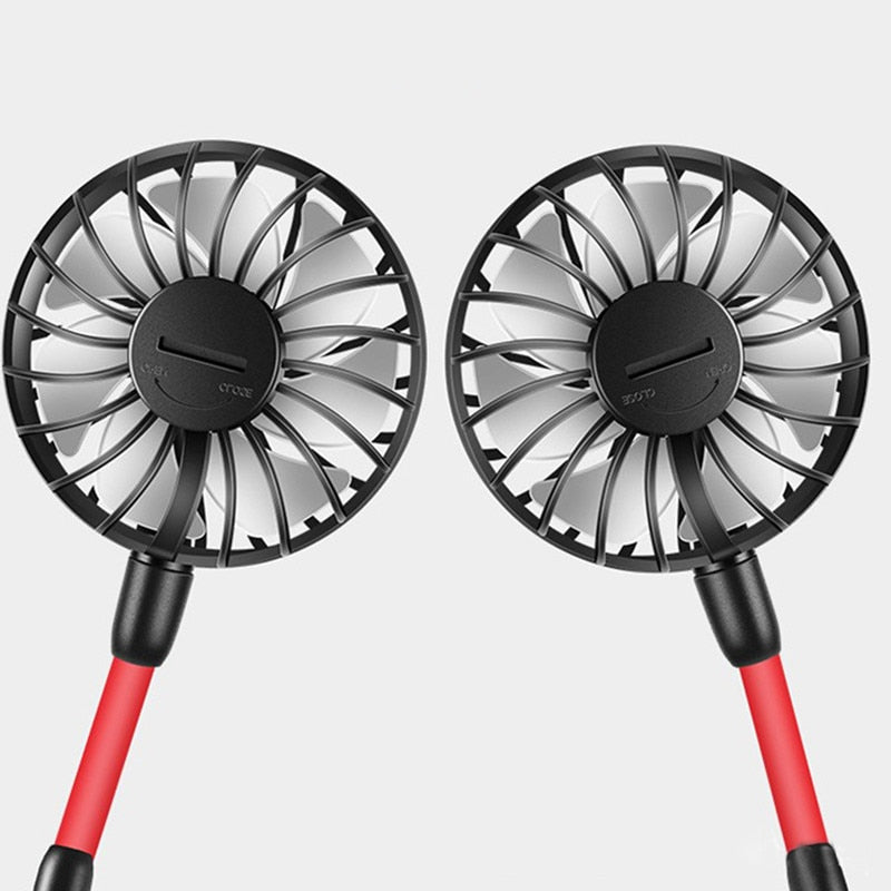 USB-wiederaufladbare tragbare Halsventilator für Training