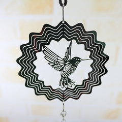 Zimmer/Garten-Deko-3D Metall hängende Spinner Windspiel mit Spiralschwanzball