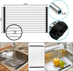 Faltbares Abtropfgestell für das Waschbecken in der Küche